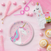 Babydusche Unicorn Personalisiert Pappteller (Party)