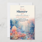 Babydusche unter dem Meer Einladung (Vorderseite)