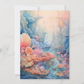 Babydusche unter dem Meer Einladung (Rückseite)