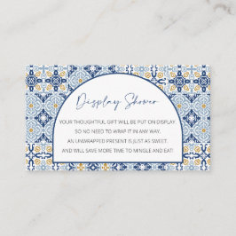 Babydusche, unverpackt italienisches Thema Mini Begleitkarte