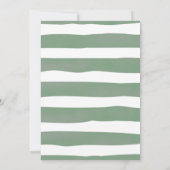 Babydusche Vater Jokes Game Green Teddy Bear Card Einladung (Rückseite)