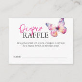 Babydusche Verschlusskarten Windeln Raffelblume Begleitkarte (Vorderseite)