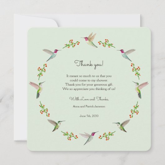 Babydusche Vielen Dank (Vorderseite)