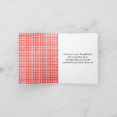 Babydusche Vielen Dank Dankeskarte (Innenseite)