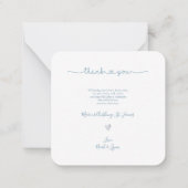 Babydusche Vielen Dank, dass Sie DIY Color Script Mitteilungskarte (Rückseite)