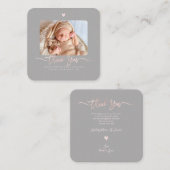 Babydusche Vielen Dank, dass Sie DIY Color Script  Mitteilungskarte (Vorne/Hinten)