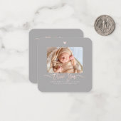 Babydusche Vielen Dank, dass Sie DIY Color Script  Mitteilungskarte (Vorderseite/Rückseite Beispiel)