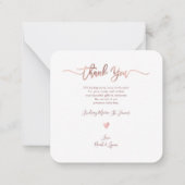 Babydusche Vielen Dank, dass Sie DIY Color Script Mitteilungskarte (Rückseite)