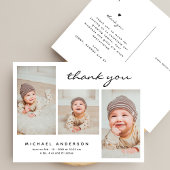 Babydusche Vielen Dank für die moderne, einfache F Postkarte