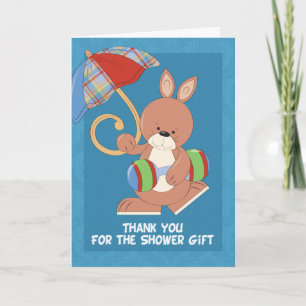 Babydusche Vielen Dank Hinweis Dankeskarte