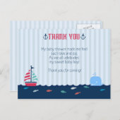 Babydusche Vielen Dank Postkarte (Vorne/Hinten)