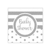 Babydusche Vintag blau Gummistempel (Prägung)