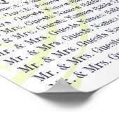 Babydusche Vintage Fahrradübersicht Poster (Ecke)