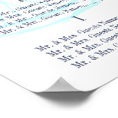 Babydusche Vintage Fahrradübersicht Poster (Ecke)