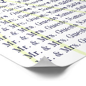 Babydusche Vintage Fahrradübersicht Poster (Ecke)