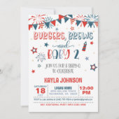 Babydusche vom 4. Juli - Baby 2 Einladung (Vorderseite)