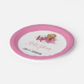 Babydusche von Airplane Pappteller (Schrägansicht)