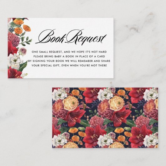 Babydusche von Amaryllis Begleitkarte (Vorne/Hinten)