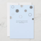 Babydusche von Mail BABY ITS COVID OUTSIDE Blue Einladung (Rückseite)