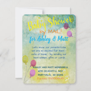 Babydusche von Mail Daisies Balloons Einladung