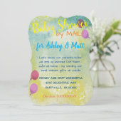 Babydusche von Mail Daisies Balloons Einladung (Stehend Vorderseite)