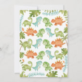 Babydusche von Mail Dinosaur Einladung (Rückseite)