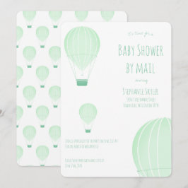Babydusche von Mail Green Hot Air Ballon Einladung