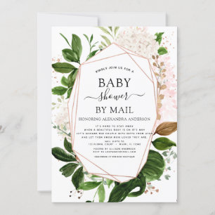Babydusche von Mail Greenery Botanical Einladung