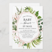 Babydusche von Mail Greenery Botanischer Eukalyptu Einladung (Vorne/Hinten)