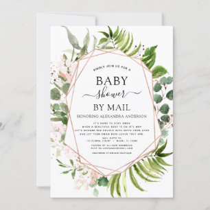 Babydusche von Mail Greenery Botanischer Eukalyptu Einladung
