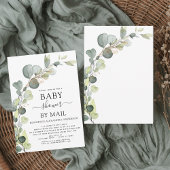 Babydusche von Mail Greenery Eucalyptus Einladung