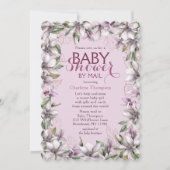 Babydusche von Mail Magnolia Wasserfarben Einladung (Vorderseite)