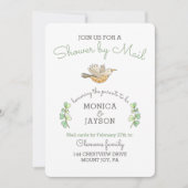 Babydusche von Mail Niedlich Mama Bird Einladung (Vorderseite)