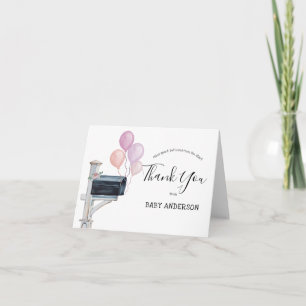 Babydusche von Mail Pink Balloons Vielen Dank