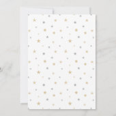 Babydusche von Mail Twinkle Star and Moon Einladung (Rückseite)