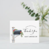 Babydusche von Mail Winter Evergreen Vielen Dank Postkarte (Stehend Vorderseite)