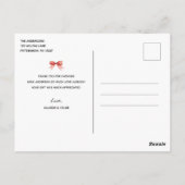 Babydusche von Mail Winter Evergreen Vielen Dank Postkarte (Rückseite)