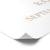 Babydusche von neutralem Boho Floral Stroller Begr Poster (Ecke)