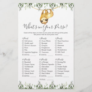 Babydusche von Sloth Animals Was ist in Ihrer Hand