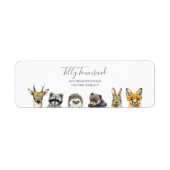 Babydusche von Woodland Animals Anschrift (Vorne)