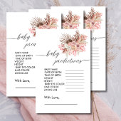 Babydusche Vorhersage Boho Dusty Rose Floral