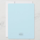 Babydusche-Wählkarte Einladung (Rückseite)