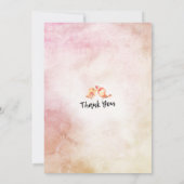 Babydusche Wasserfarbe Bohemische Blume und Federn Einladung (Rückseite)