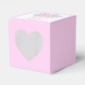 Babydusche Wasserfarbe Bouquet Pink Roses Girl Geschenkschachtel (Vorderseite)