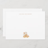 Babydusche Wasserfarbe Elephant Vielen Dank Mitteilungskarte (Vorne/Hinten)