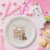 Babydusche Wasserfarbe Modernes Teddy Bären Kinder Pappteller (Party)