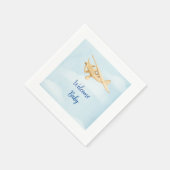 Babydusche Wasserfarbe Napkins Serviette (Ecke)