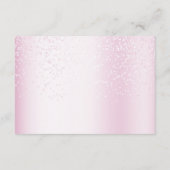 Babydusche Wasserfarbe Rosa Party Begleitkarte (Rückseite)