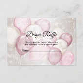 Babydusche Wasserfarbe Rosa Party Begleitkarte (Vorderseite)