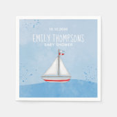 Babydusche Wasserfarbe Wasserkocher Serviette (Vorderseite)